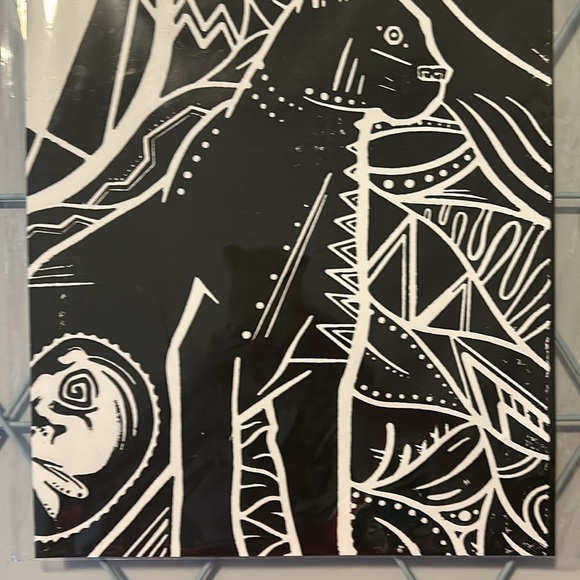 Black & White Lithograph 11x17 Mountain Lion 3/300 - Picture 3 of 11